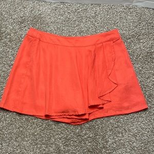 Miss Me Pleated Shorts Orange Size Small